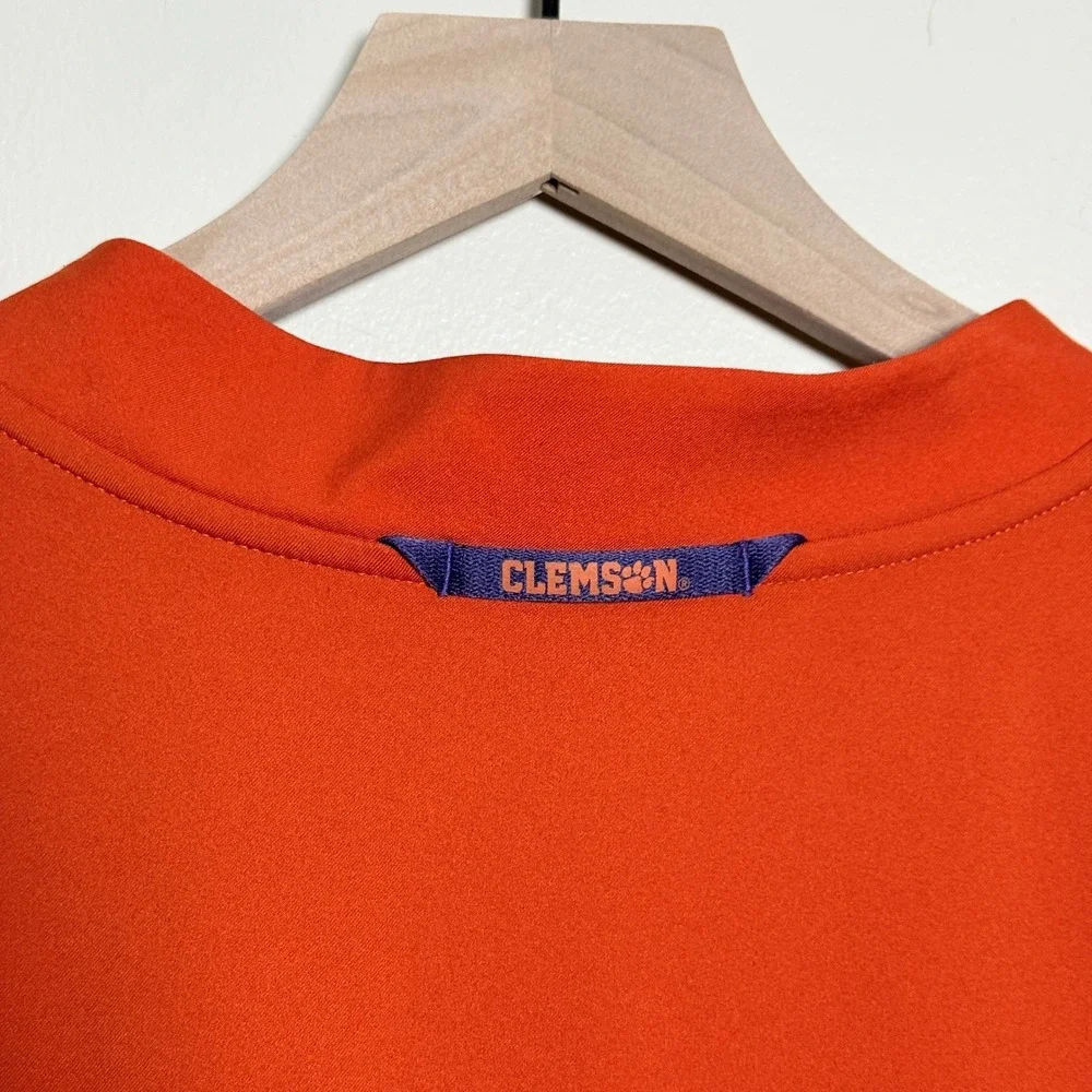 Nike‎ Clemson Tigers Mens Sideline Jacket XL Orange Full Zip Performance Sports